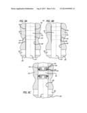 Opposed-piston cylinder bore constructions with solid lubrication in the     top ring reversal zones diagram and image