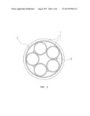 PIPE MADE OF SYNTHETIC RESIN HAVING A PLURALITY OF INTERNAL TUBES diagram and image