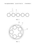 PIPE MADE OF SYNTHETIC RESIN HAVING A PLURALITY OF INTERNAL TUBES diagram and image