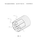 PIPE MADE OF SYNTHETIC RESIN HAVING A PLURALITY OF INTERNAL TUBES diagram and image