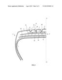 TIRE COMPRISING A PROTECTIVE REINFORCEMENT diagram and image