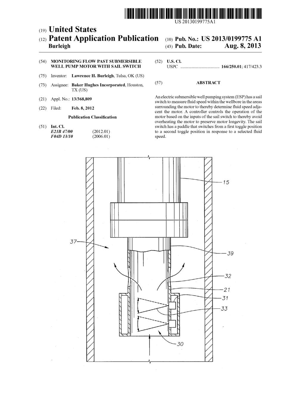 Monitoring Flow Past Submersible Well Pump Motor with Sail Switch - diagram, schematic, and image 01