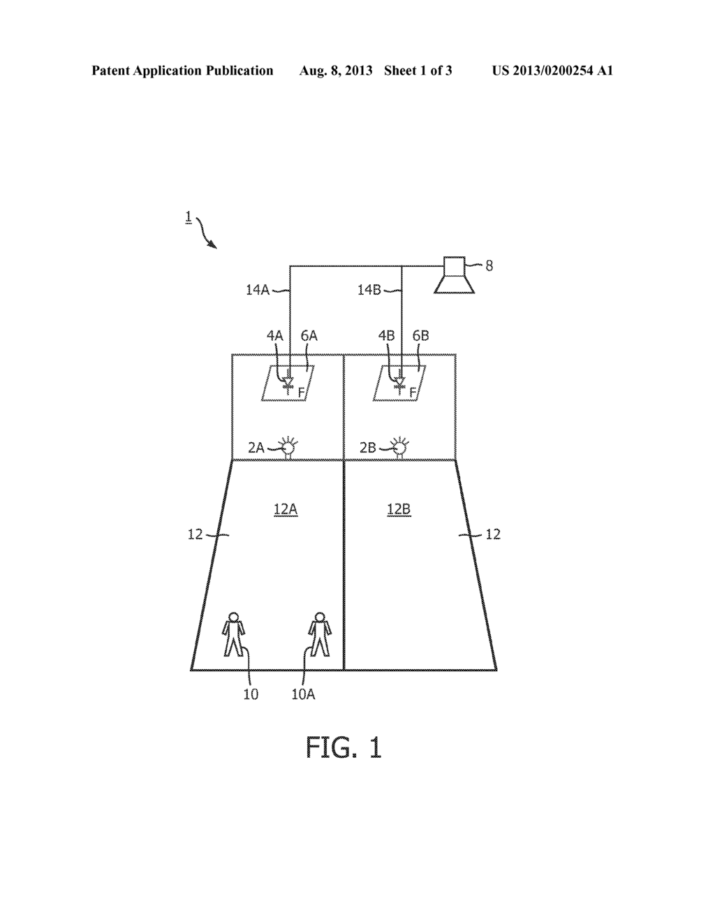 A PRESENCE DETECTION SYSTEM AND A LIGHTING SYSTEM - diagram, schematic, and image 02