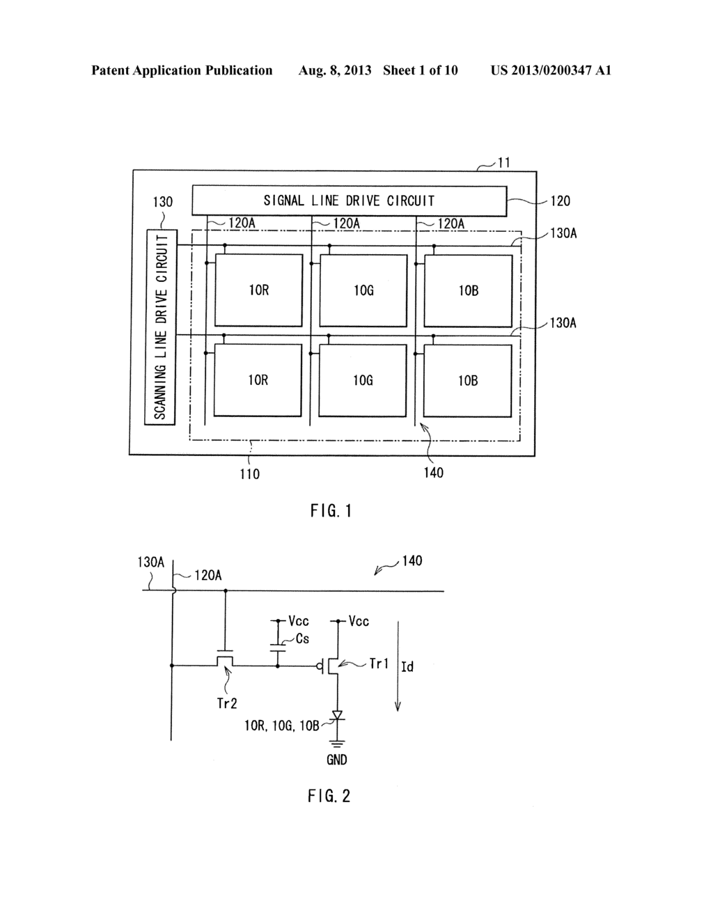 ORGANIC ELECTROLUMINESCENCE DEVICE, DISPLAY UNIT INCLUDING THE SAME, AND     METHOD OF MANUFACTURING AN ORGANIC ELECTROLUMINESCENCE DEVICE - diagram, schematic, and image 02