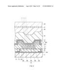 ORGANIC ELECTROLUMINESCENCE DEVICE, DISPLAY UNIT INCLUDING THE SAME, AND     METHOD OF MANUFACTURING AN ORGANIC ELECTROLUMINESCENCE DEVICE diagram and image