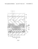 ORGANIC ELECTROLUMINESCENCE DEVICE, DISPLAY UNIT INCLUDING THE SAME, AND     METHOD OF MANUFACTURING AN ORGANIC ELECTROLUMINESCENCE DEVICE diagram and image