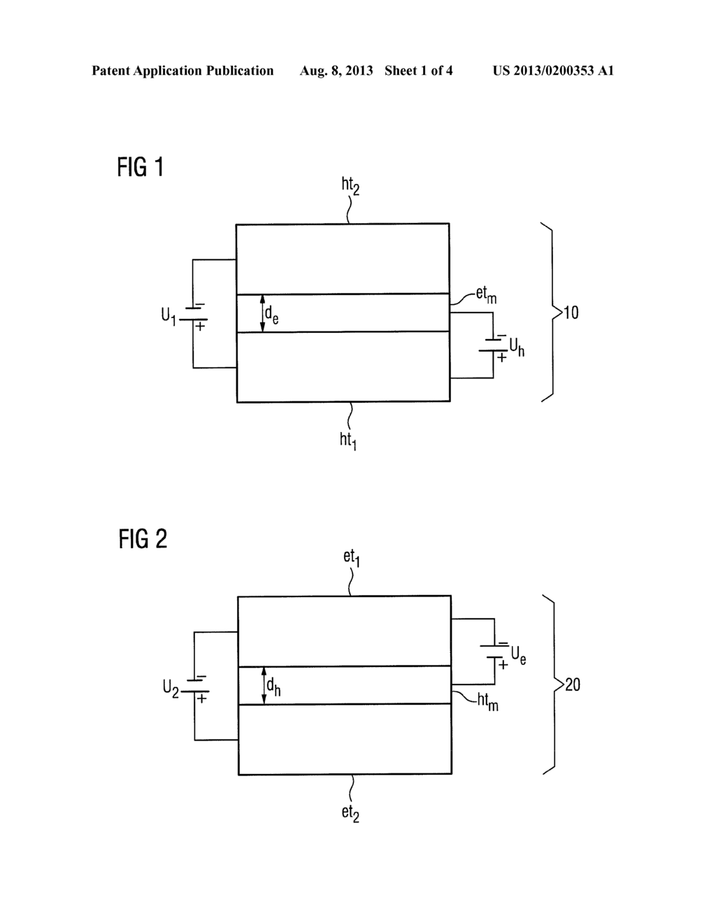 CHARGE CARRIER MODULATION FOR COLOR AND BRIGHTNESS COORDINATION IN ORGANIC     LIGHT-EMITTING DIODES - diagram, schematic, and image 02