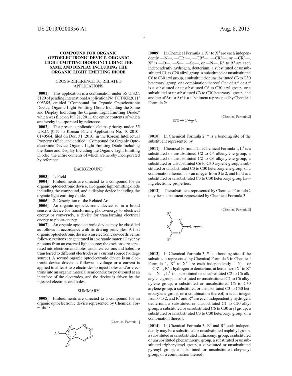 COMPOUND FOR ORGANIC OPTOELECTRONIC DEVICE, ORGANIC LIGHT EMITTING DIODE     INCLUDING THE SAME AND DISPLAY INCLUDING THE ORGANIC LIGHT EMITTING DIODE - diagram, schematic, and image 13