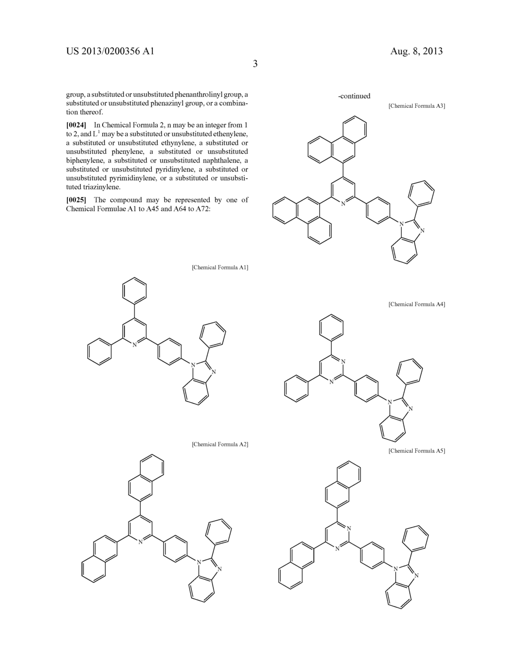 COMPOUND FOR ORGANIC OPTOELECTRONIC DEVICE, ORGANIC LIGHT EMITTING DIODE     INCLUDING THE SAME AND DISPLAY INCLUDING THE ORGANIC LIGHT EMITTING DIODE - diagram, schematic, and image 15