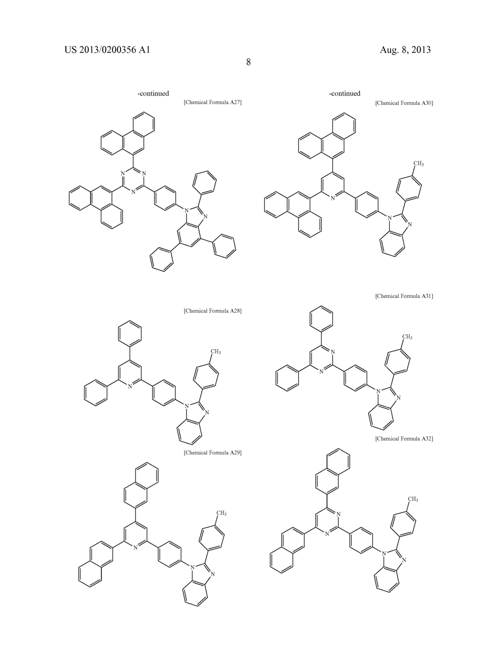 COMPOUND FOR ORGANIC OPTOELECTRONIC DEVICE, ORGANIC LIGHT EMITTING DIODE     INCLUDING THE SAME AND DISPLAY INCLUDING THE ORGANIC LIGHT EMITTING DIODE - diagram, schematic, and image 20