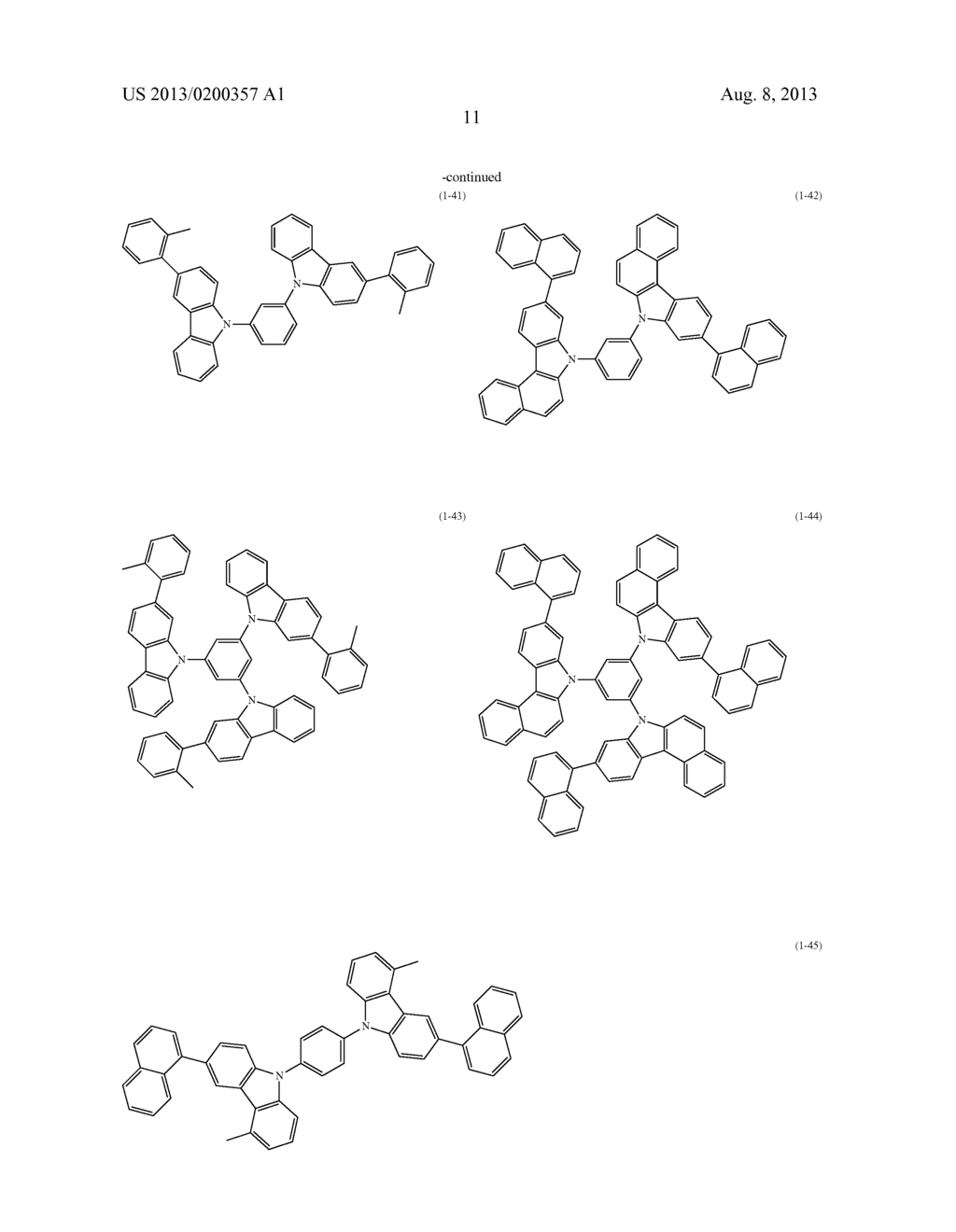 FORMULATIONS FOR ORGANIC ELECTROLUMINESCENT DEVICES - diagram, schematic, and image 13