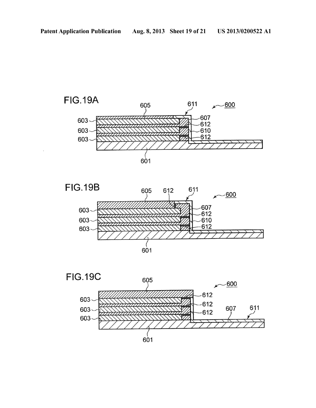 METHOD OF MOUNTING SEMICONDUCTOR CHIPS, SEMICONDUCTOR DEVICE OBTAINED     USING THE METHOD, METHOD OF CONNECTING SEMICONDUCTOR CHIPS,     THREE-DIMENSIONAL STRUCTURE IN WHICH WIRING IS PROVIDED ON ITS SURFACE,     AND METHOD OF PRODUCING THE SAME - diagram, schematic, and image 20