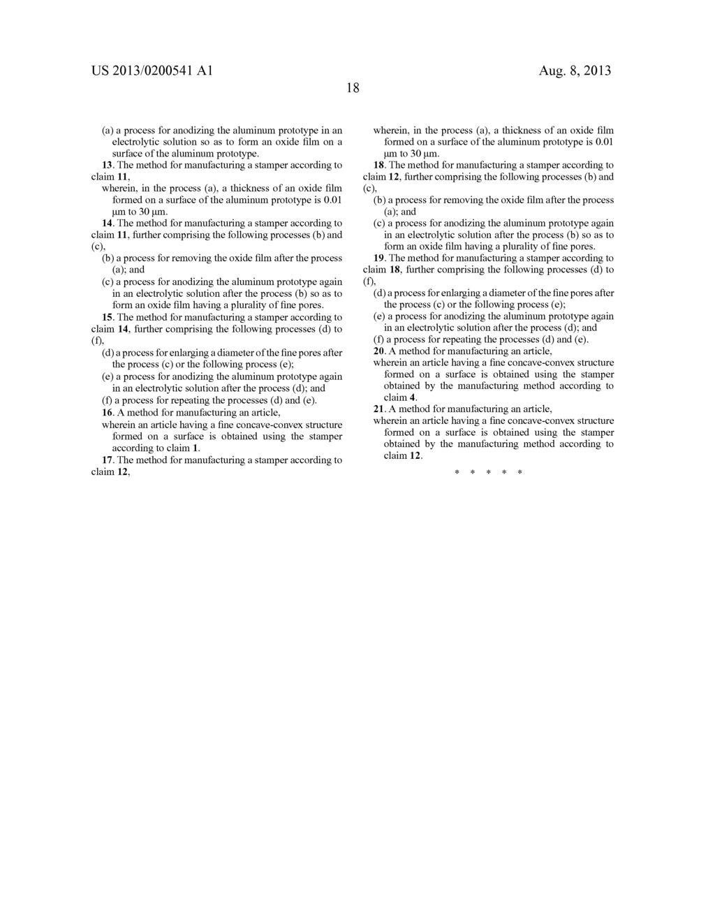 STAMPER, ARTICLE AND METHOD FOR MANUFACTURING THE SAME - diagram, schematic, and image 24