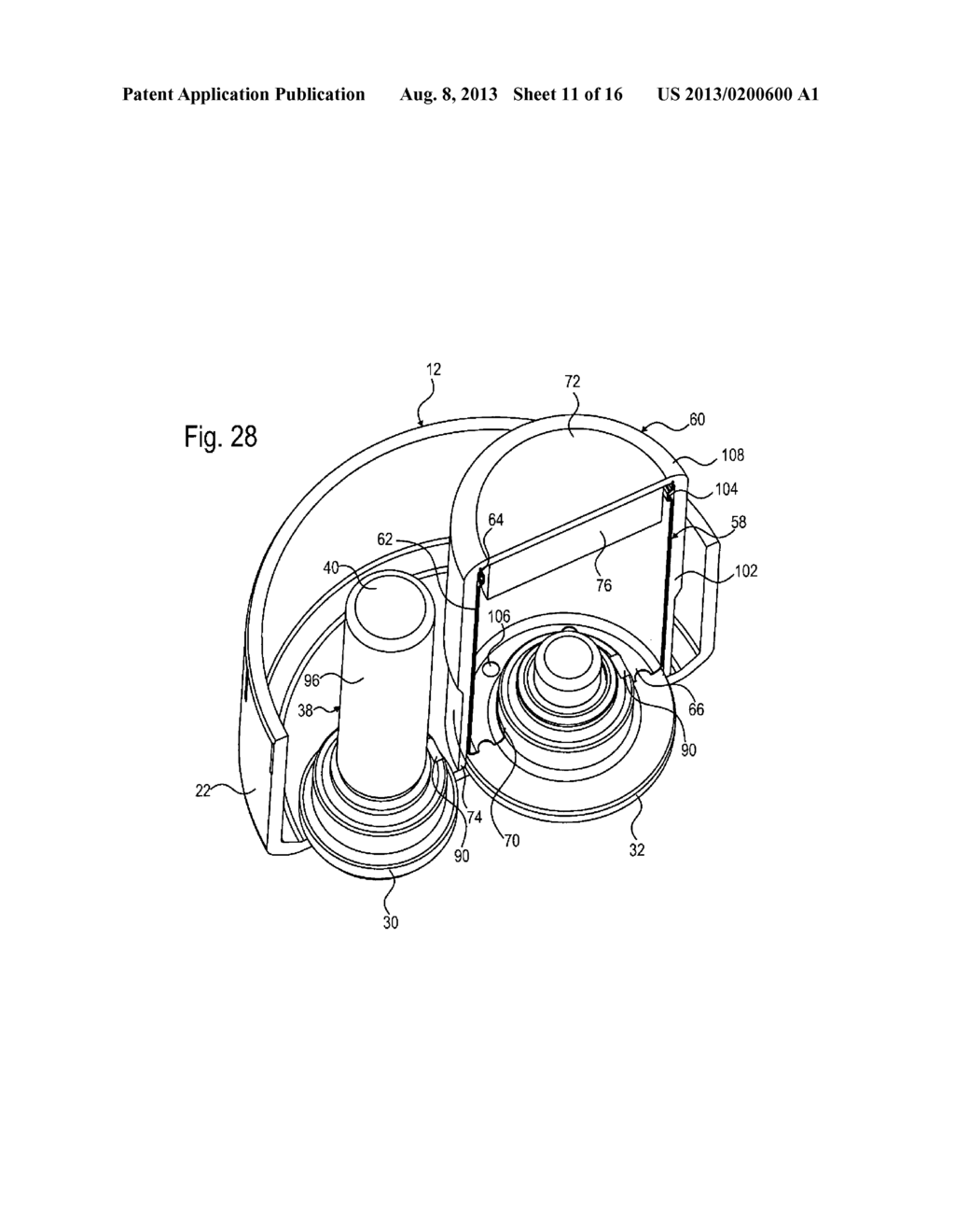 GAS GENERATOR AND AIRBAG MODULE - diagram, schematic, and image 12