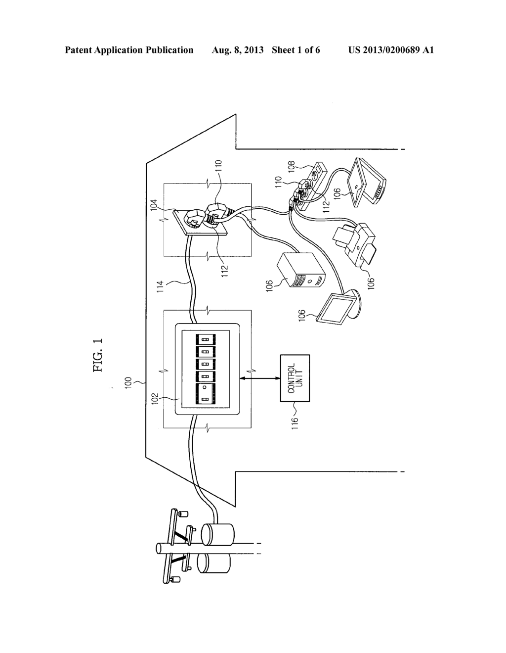 POWER LINE COMMUNICATION APPARATUS AND METHOD, AND LOAD POWER MONITORING     APPARATUS AND METHOD USING SAME - diagram, schematic, and image 02