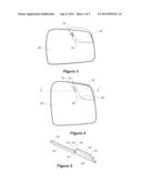 VEHICULAR MIRROR WITH BLIND SPOT INDICATOR diagram and image