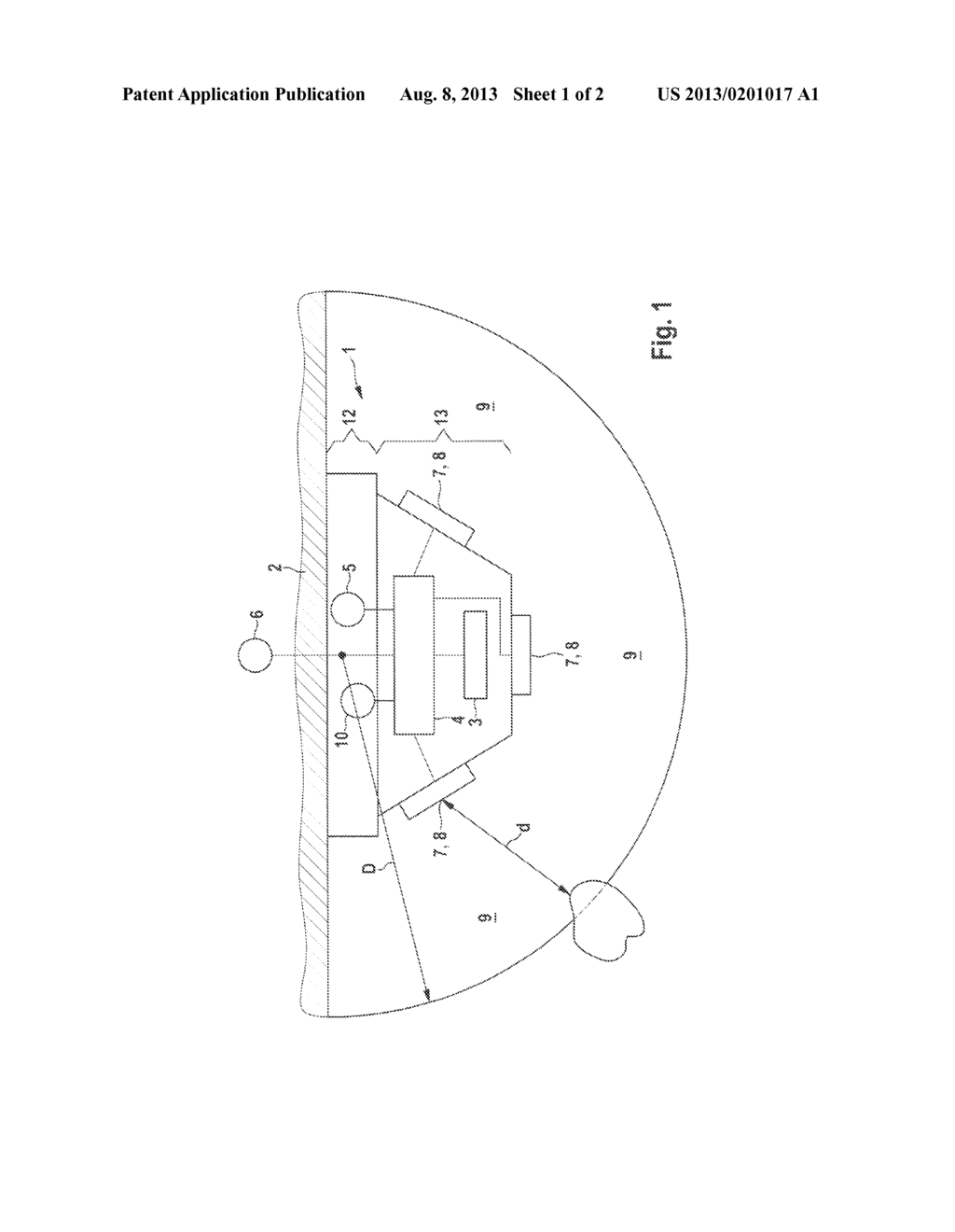 FIRE DETECTOR WITH A MAN-MACHINE INTERFACE AND METHOD FOR CONTROLLING THE     FIRE DETECTOR - diagram, schematic, and image 02