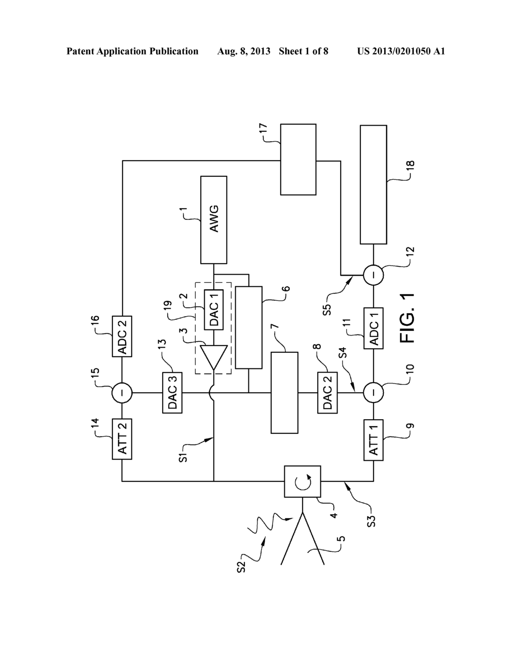 WIDEBAND TRANSMITTER/RECEIVER ARRANGEMENT FOR MULTIFUNCTIONAL RADAR AND     COMMUNICATION - diagram, schematic, and image 02