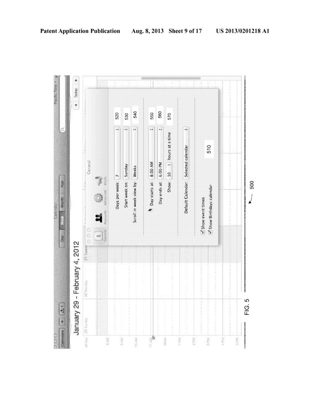 SHOWING CALENDAR EVENTS NOT VISIBLE ON SCREEN - diagram, schematic, and image 10