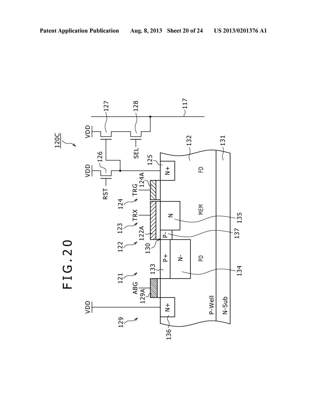 SOLID-STATE IMAGING DEVICE AND DRIVING METHOD AS WELL AS ELECTRONIC     APPARATUS - diagram, schematic, and image 21