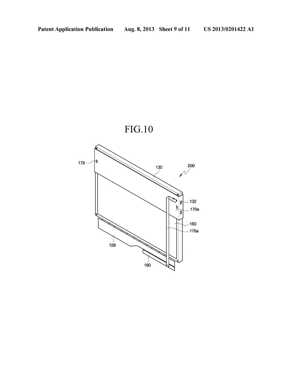 LIQUID CRYSTAL DISPLAY MODULE, DISPLAY DEVICE SET INCLUDING THE SAME, AND     METHOD OF ASSEMBLING LIQUID CRYSTAL DISPLAY MODULE - diagram, schematic, and image 10