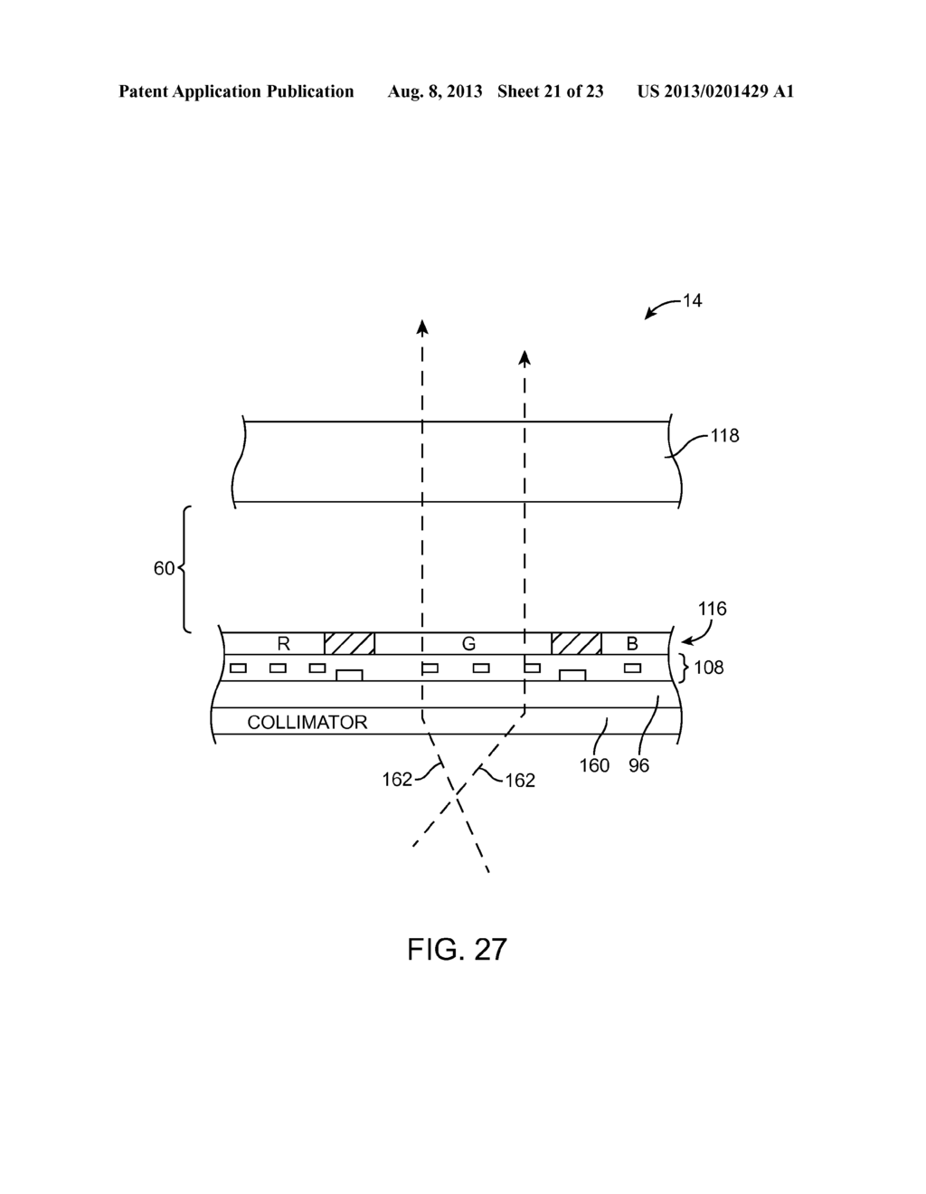 Display With Color Mixing Prevention Structures - diagram, schematic, and image 22