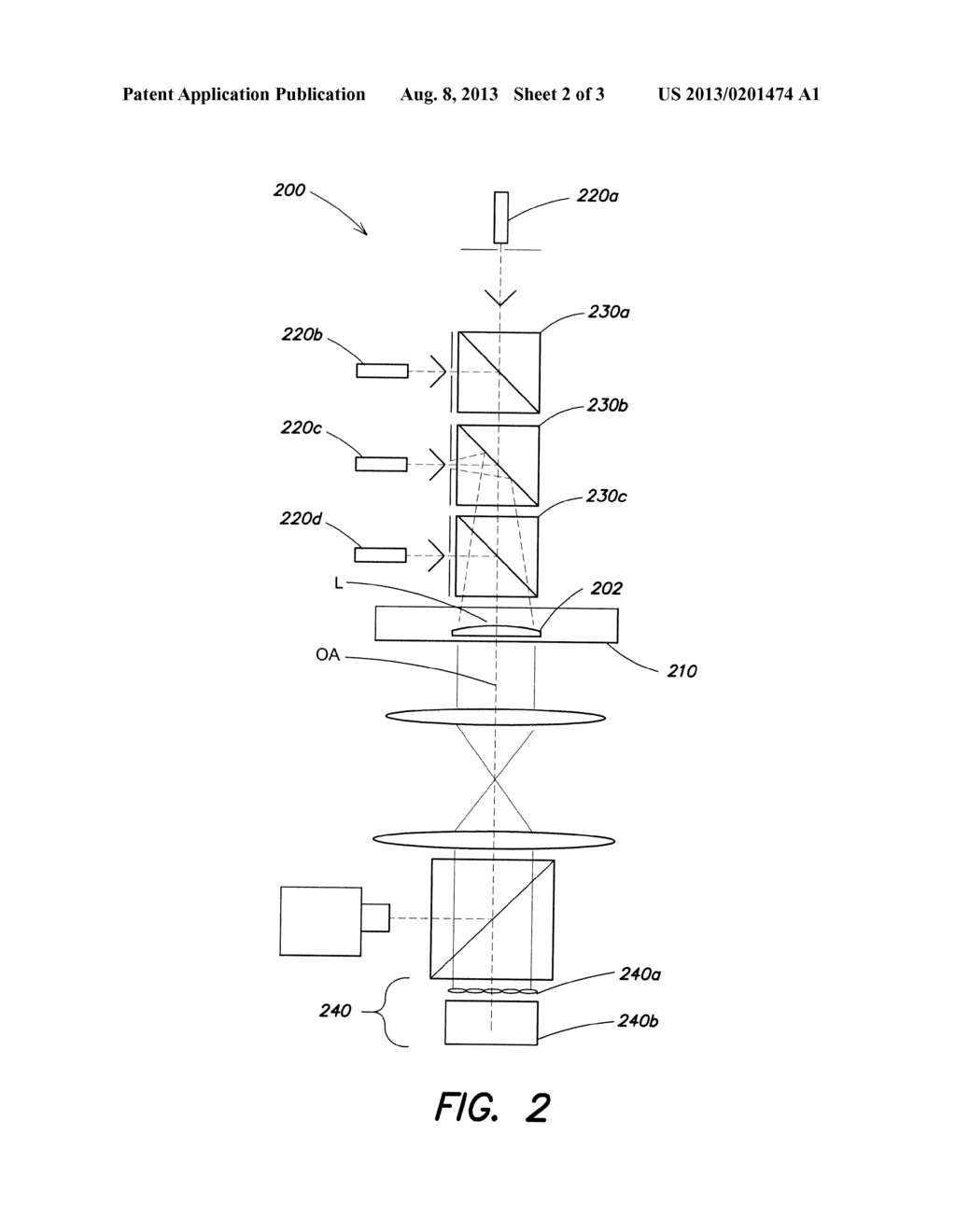 Aberrometer for Measuring Parameters of a Lens Using Multiple Point     Sources of Light - diagram, schematic, and image 03