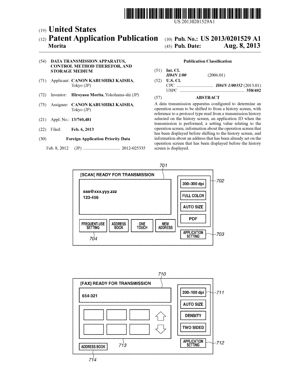 DATA TRANSMISSION APPARATUS, CONTROL METHOD THEREFOR, AND STORAGE MEDIUM - diagram, schematic, and image 01