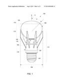 LED LAMP WITH DIFFUSER HAVING SPHEROID GEOMETRY diagram and image