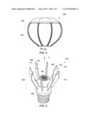 LED LAMP WITH DIFFUSER HAVING SPHEROID GEOMETRY diagram and image