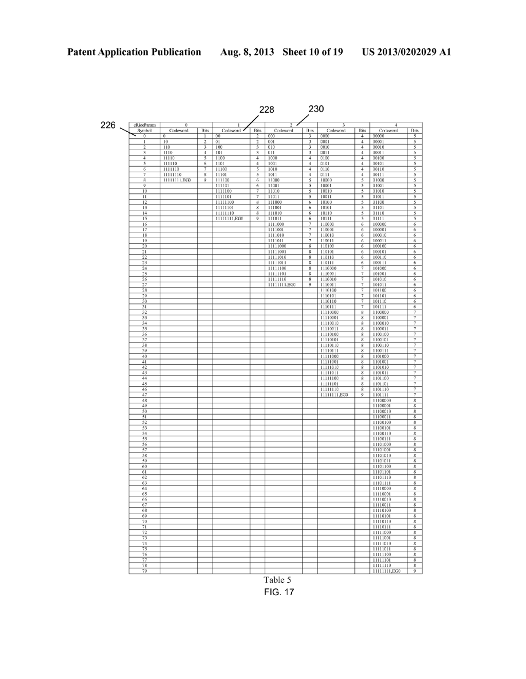 METHOD OF DETERMINING BINARY CODEWORDS FOR TRANSFORM COEFFICIENTS - diagram, schematic, and image 11