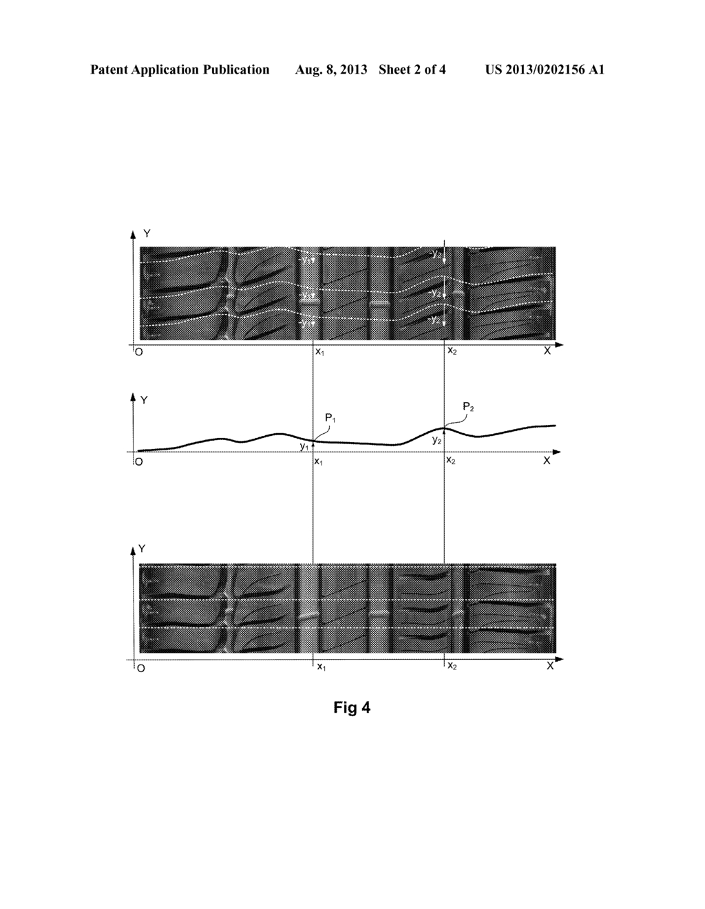 METHOD FOR IDENTIFYING AND DEFINING BASIC PATTERNS FORMING THE TREAD     PATTERN OF A TYRE - diagram, schematic, and image 03