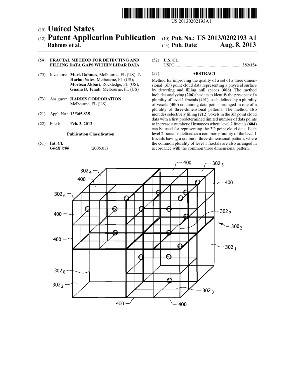 FRACTAL METHOD FOR DETECTING AND FILLING DATA GAPS WITHIN LIDAR DATA - diagram, schematic, and image 01