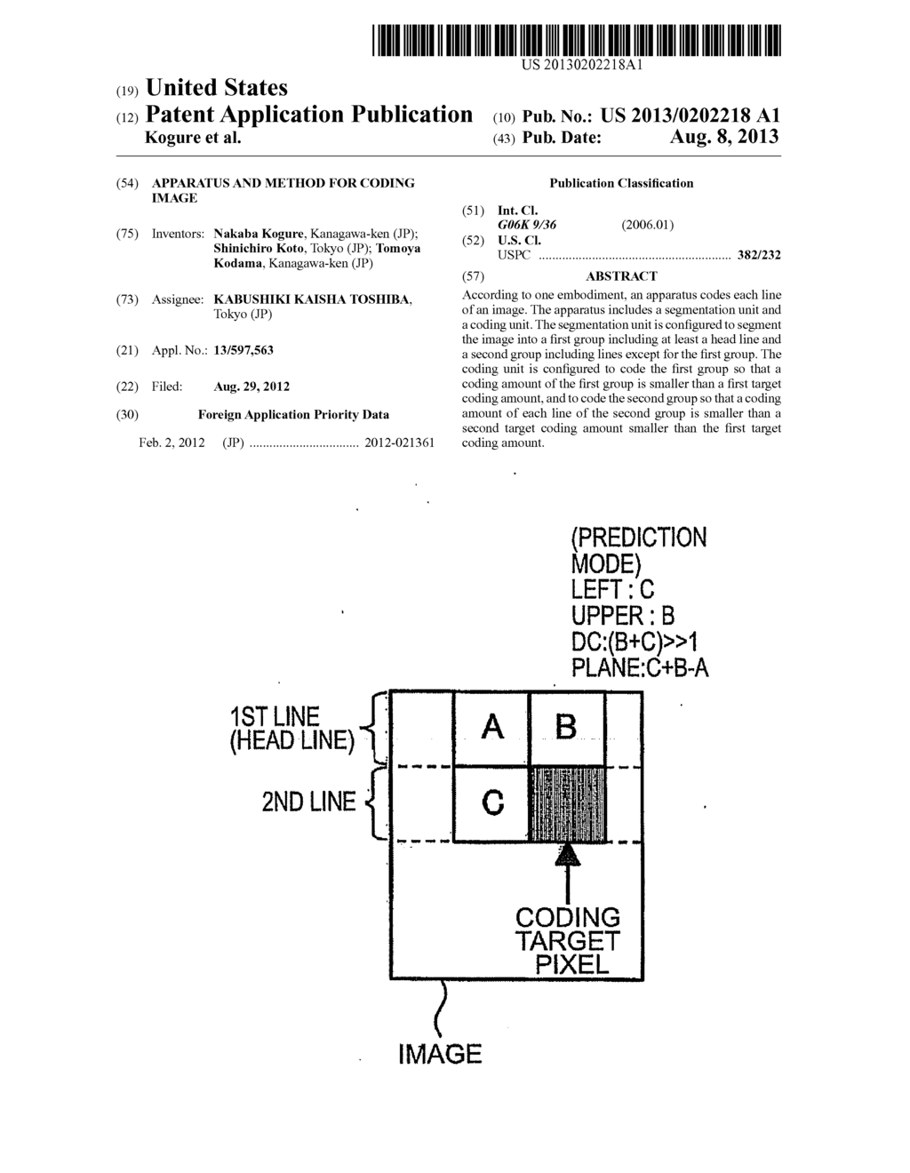 APPARATUS AND METHOD FOR CODING IMAGE - diagram, schematic, and image 01