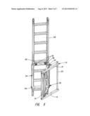 Articulated Ladder Rack for Semi Tractor diagram and image