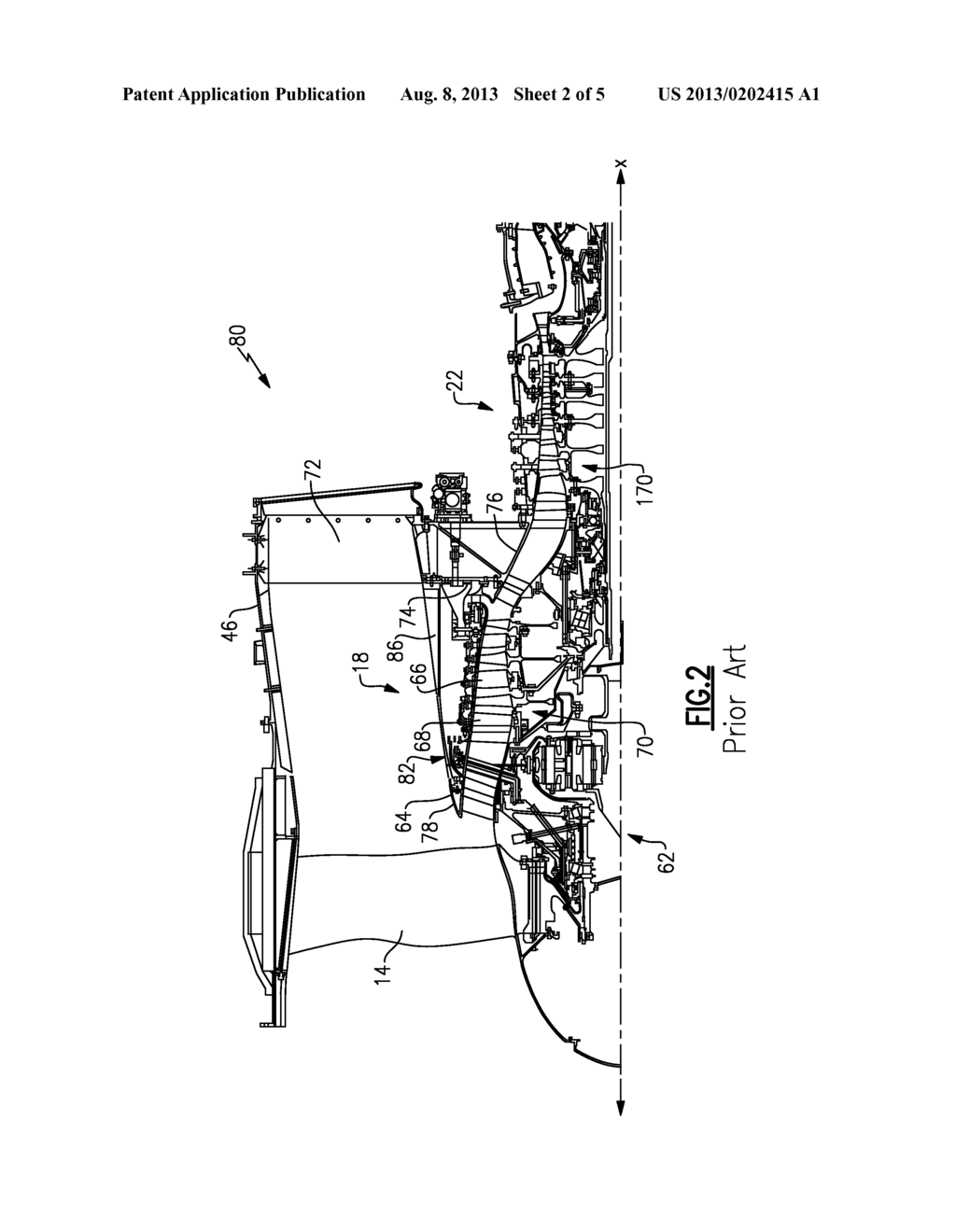 GAS TURBINE ENGINE COMPRESSOR ARRANGEMENT - diagram, schematic, and image 03