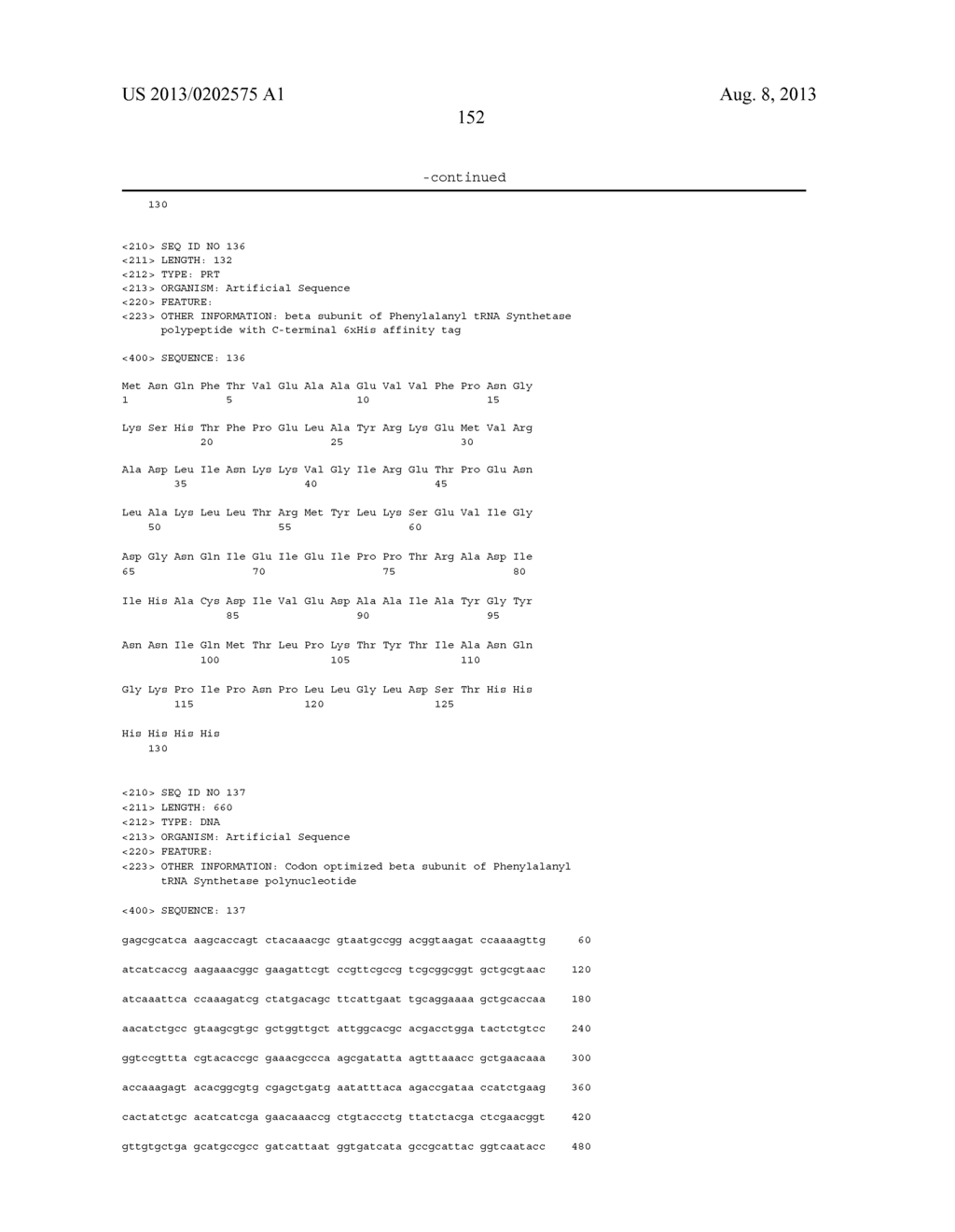 INNOVATIVE DISCOVERY OF THERAPEUTIC, DIAGNOSTIC, AND ANTIBODY COMPOSITIONS     RELATED TO PROTEIN FRAGMENTS OF PHENYLALANYL-BETA-TRNA SYNTHETASES - diagram, schematic, and image 160