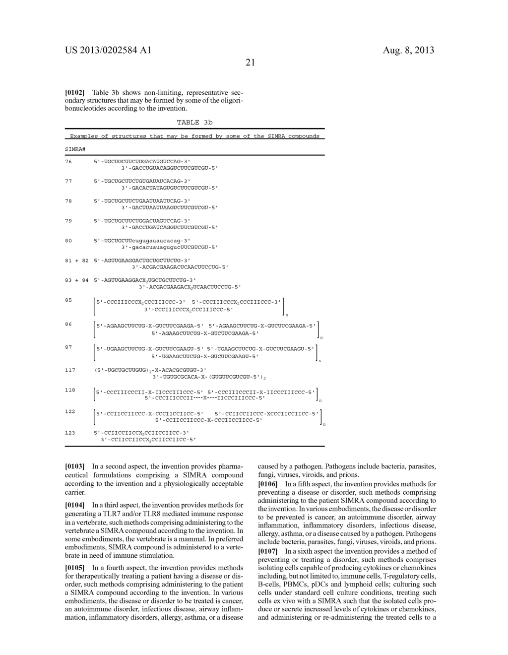 STABILIZED IMMUNE MODULATORY RNA (SIMRA) COMPOUNDS FOR TLR7 AND TLR8 - diagram, schematic, and image 43