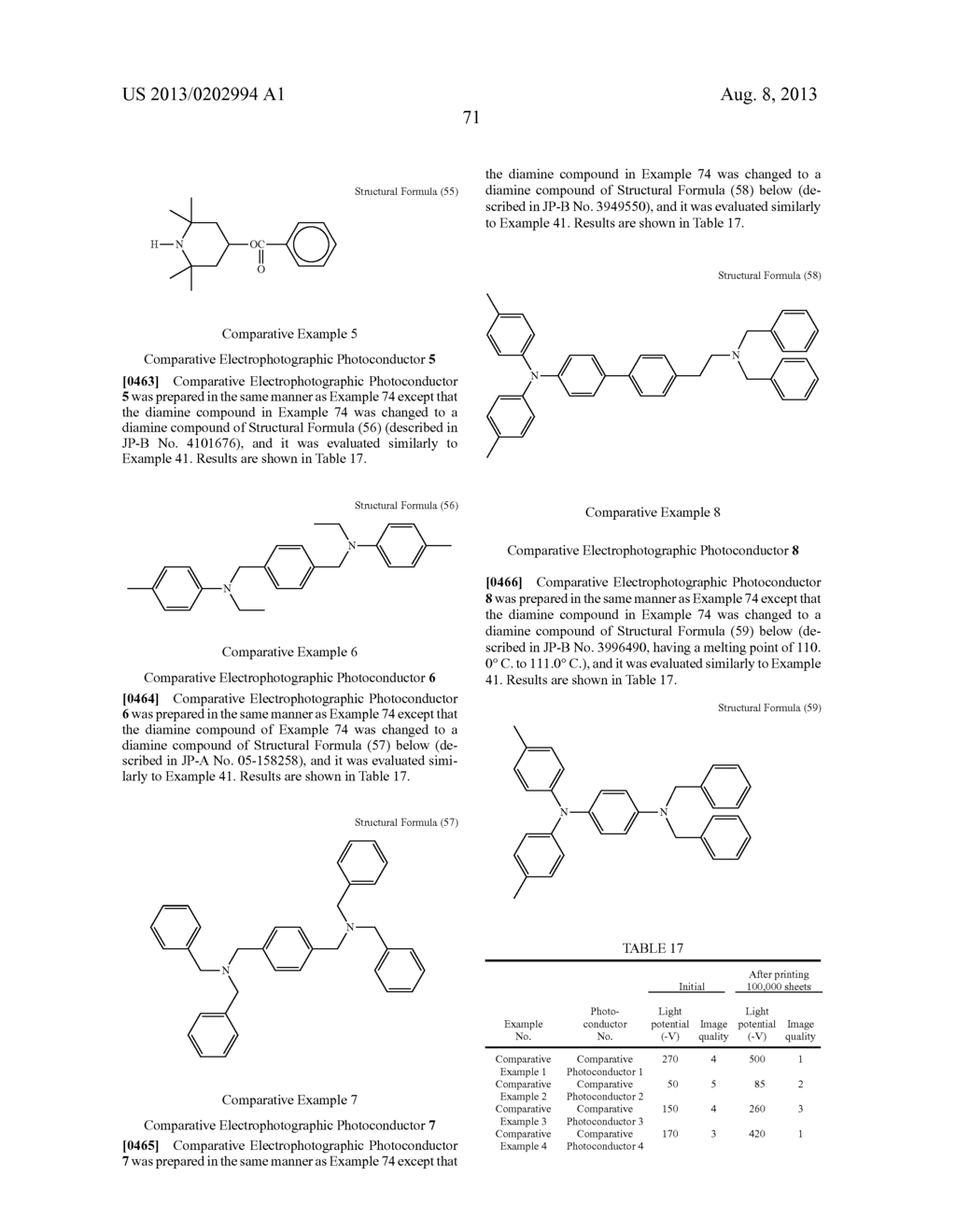 AMINE COMPOUND, ELECTROPHOTOGRAPHIC PHOTOCONDUCTOR, IMAGE FORMING METHOD,     IMAGE FORMING APPARATUS, AND PROCESS CARTRIDGE - diagram, schematic, and image 81