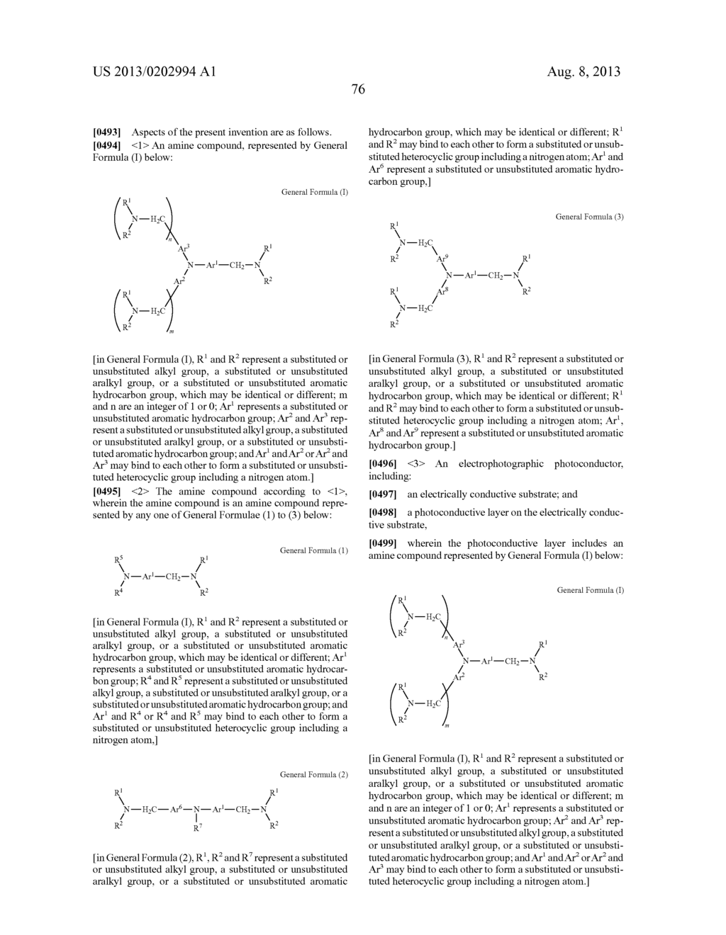 AMINE COMPOUND, ELECTROPHOTOGRAPHIC PHOTOCONDUCTOR, IMAGE FORMING METHOD,     IMAGE FORMING APPARATUS, AND PROCESS CARTRIDGE - diagram, schematic, and image 86