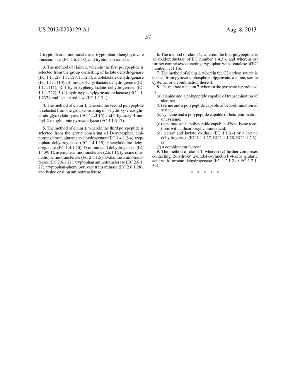 POLYPEPTIDES AND BIOSYNTHETIC PATHWAYS FOR THE PRODUCTION OF MONATIN AND     ITS PRECURSORS - diagram, schematic, and image 68