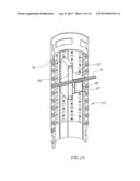 Toy storage, vertical scaffold and interactive play stations diagram and image