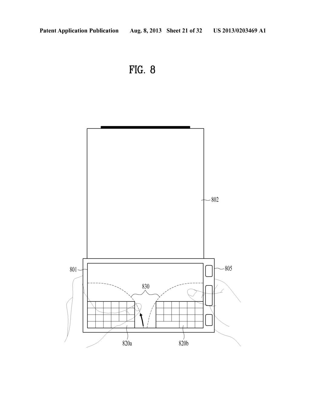 SPLIT KEYBOARD MODIFICATION FOR A PULL-OUT FLEXIBLE DISPLAY - diagram, schematic, and image 22