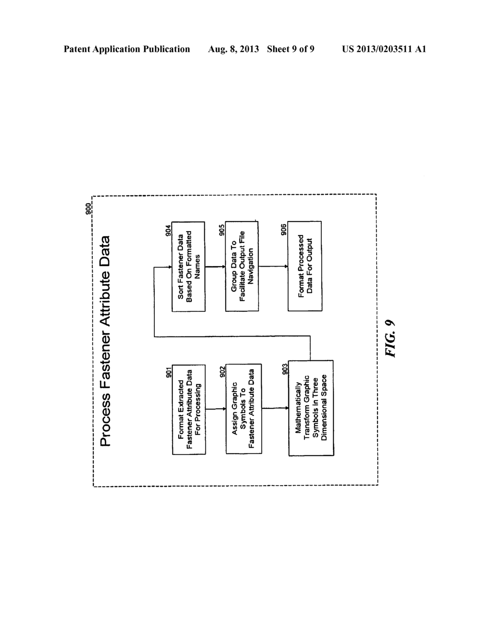 METHODS, SYSTEMS, AND FORMATS FOR DATA, SUCH AS DATA USED IN LASER     PROJECTION OF FASTENERS USED IN MANUFACTURING - diagram, schematic, and image 10