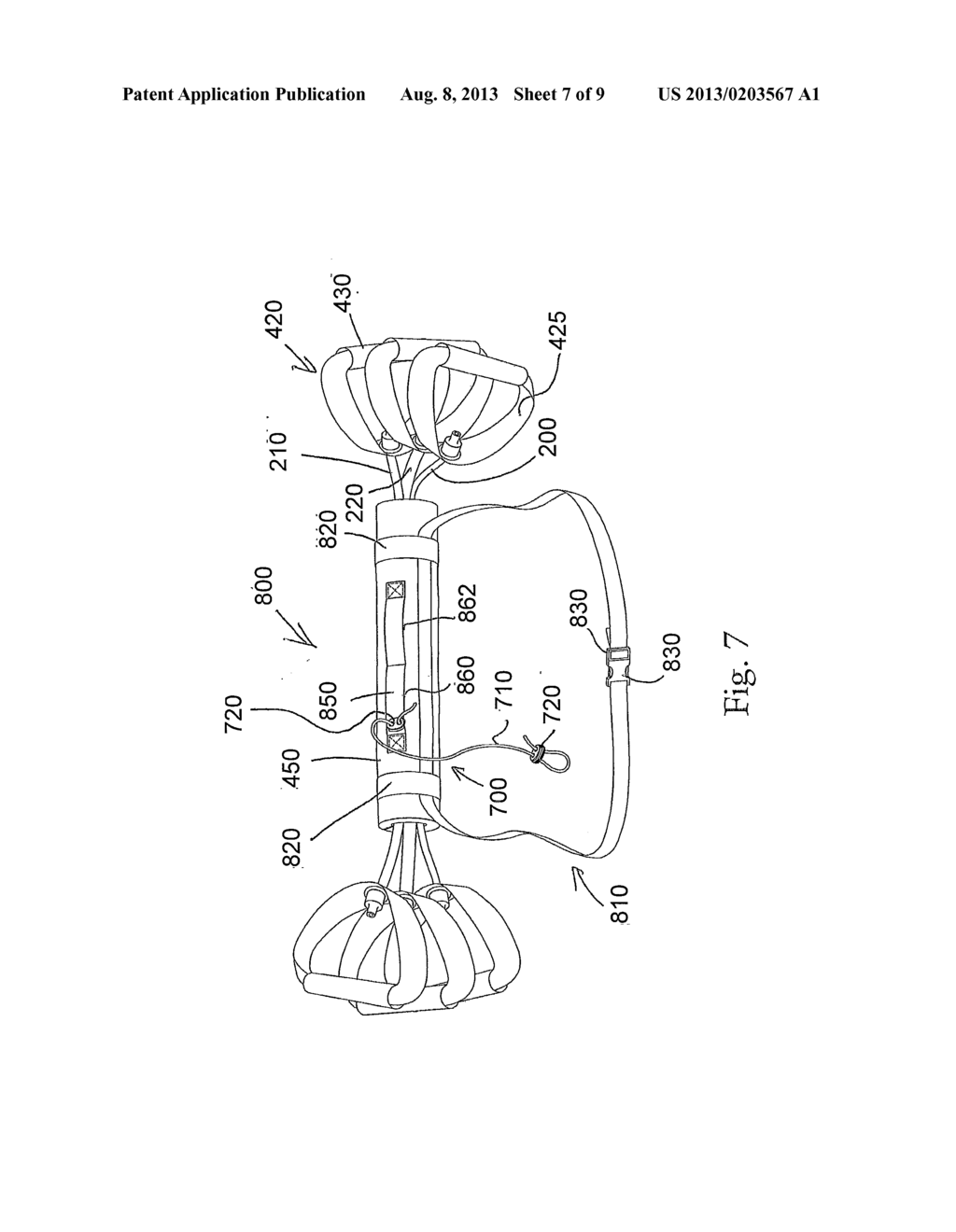 PORTABLE EXERCISE DEVICE AND METHOD OF USING THE SAME - diagram, schematic, and image 08