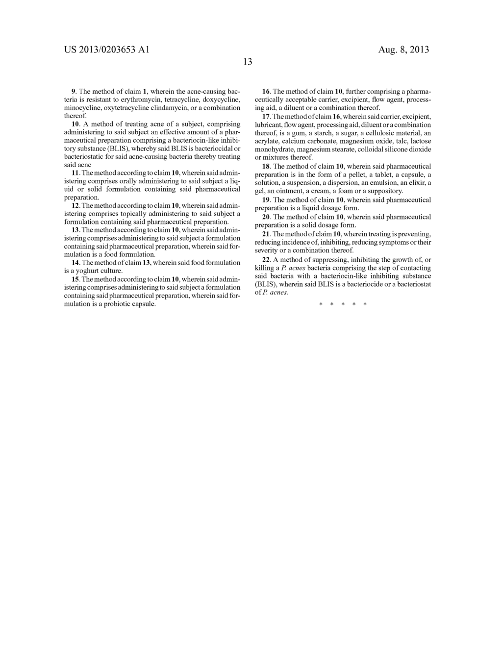 BACTERIAL-DERIVED BLIS FOR TREATMENT OF ACNE - diagram, schematic, and image 14