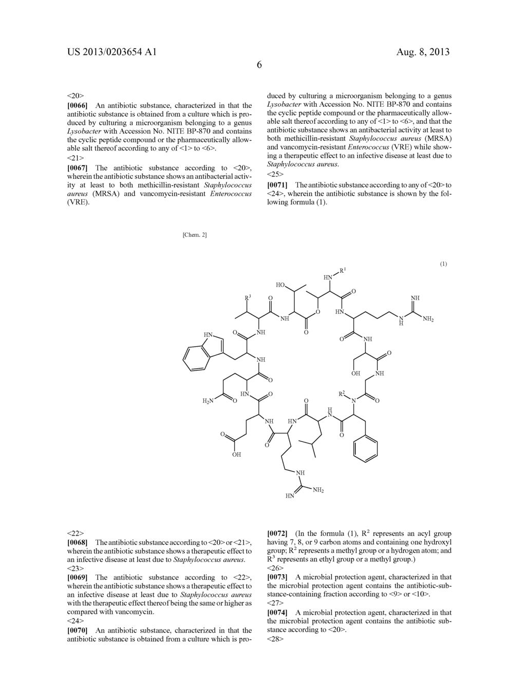 NOVEL CYCLIC PEPTIDE COMPOUND, METHOD FOR PRODUCING SAME, ANTI-INFECTIVE     AGENT, ANTIBIOTIC-CONTAINING FRACTION, ANTIBIOTIC, METHOD FOR PRODUCING     ANTIBIOTIC, ANTIBIOTIC-PRODUCING MICROORGANISM, AND ANTIBIOTIC PRODUCED     BY SAME - diagram, schematic, and image 18