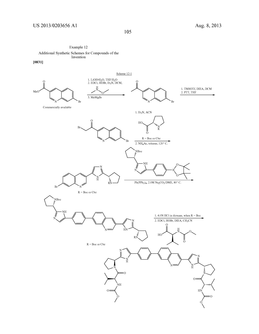 INHIBITORS OF HCV NS5A - diagram, schematic, and image 106