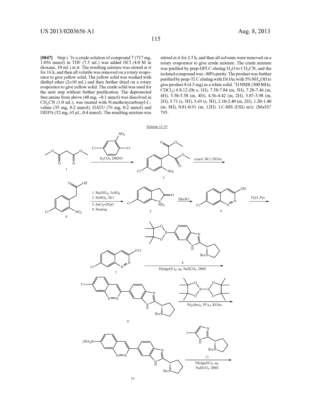 INHIBITORS OF HCV NS5A - diagram, schematic, and image 116