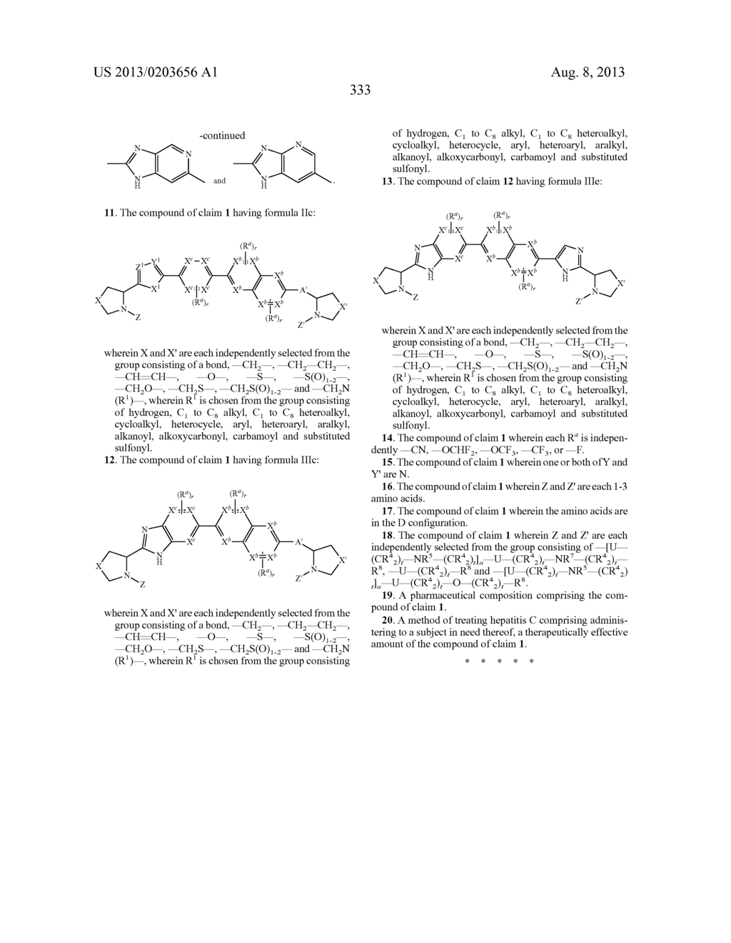 INHIBITORS OF HCV NS5A - diagram, schematic, and image 334